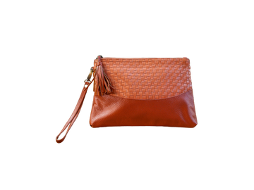 Angel Clutch-chesnut texture