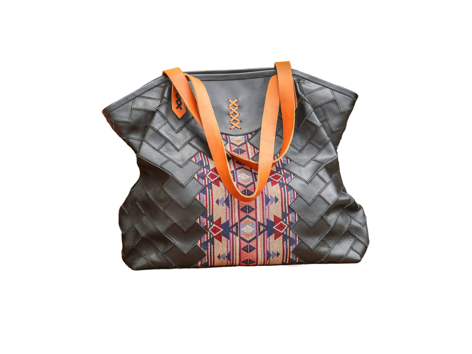Helena Tote Bag - Black cow